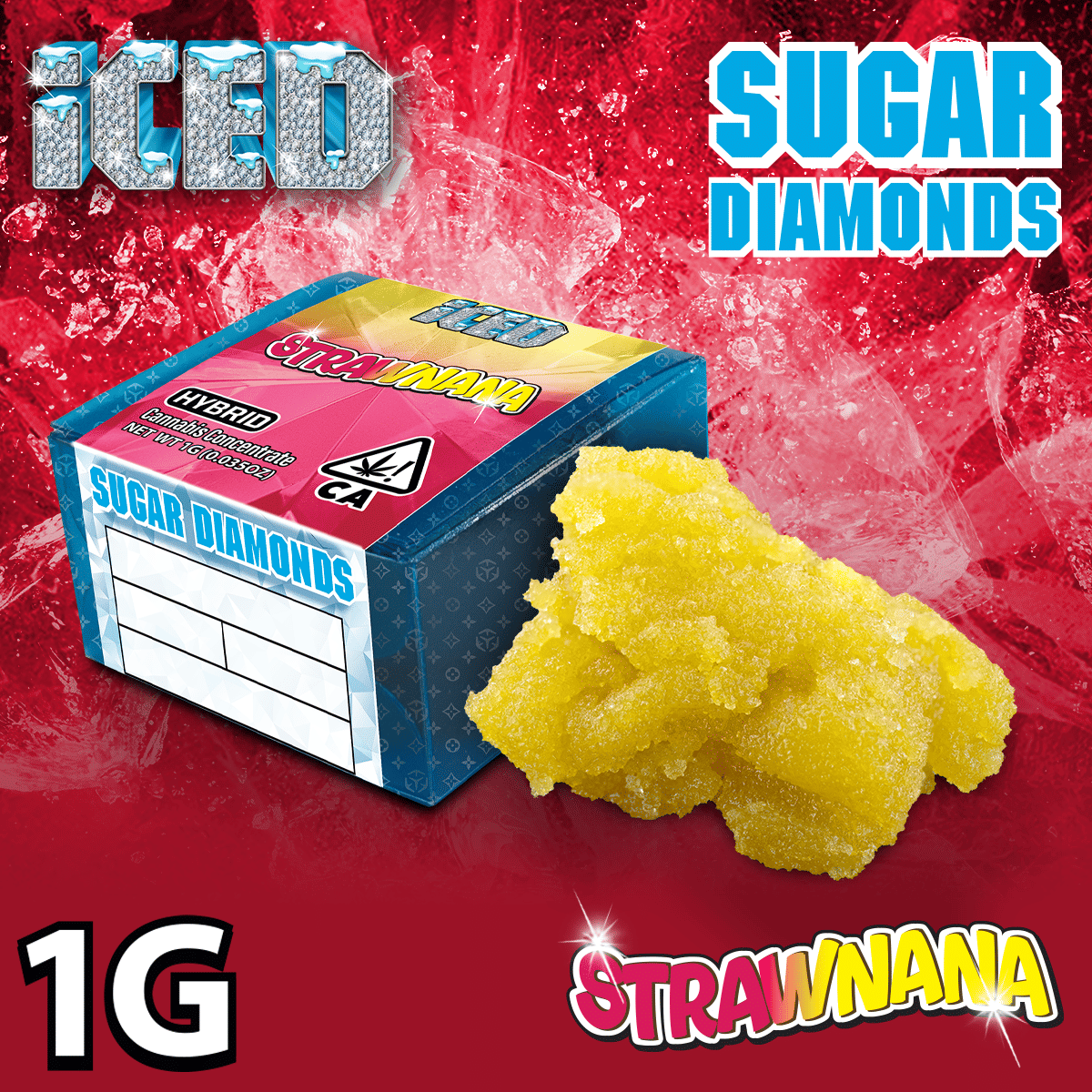 ICED: Strawnana (H) Sugar Diamonds