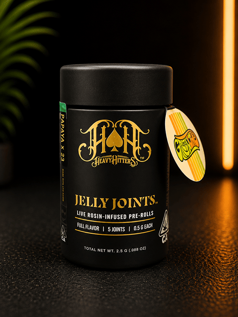 Greenline: Papaya X 33 (H) 2.5g Pre-rolls Rosin Jelly Joint Multipack | Heavy Hitters
