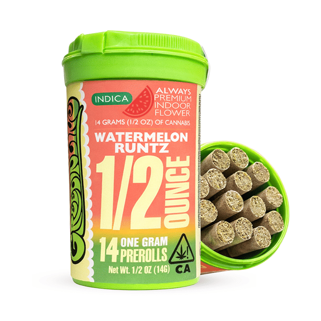 BOGO: WATERMELON RUNTZ | 14 PACK PRE-ROLLS | GREENLINE | BUY ANY GREENLINE FLOWER, GET THIS FOR $5