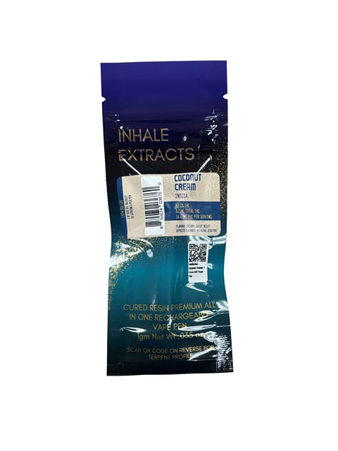 Inhale Extracts | Coconut Cream | AIO Disposable Vape | 1g