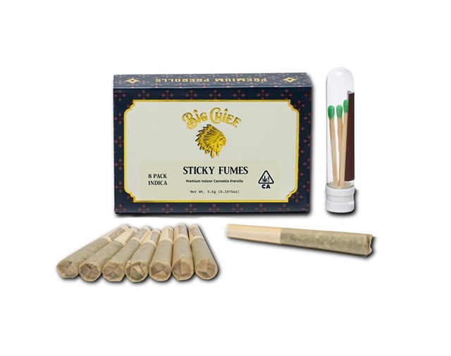 Big Chief | STICKY FUMES | Joint | 5.6 g each | 8pk