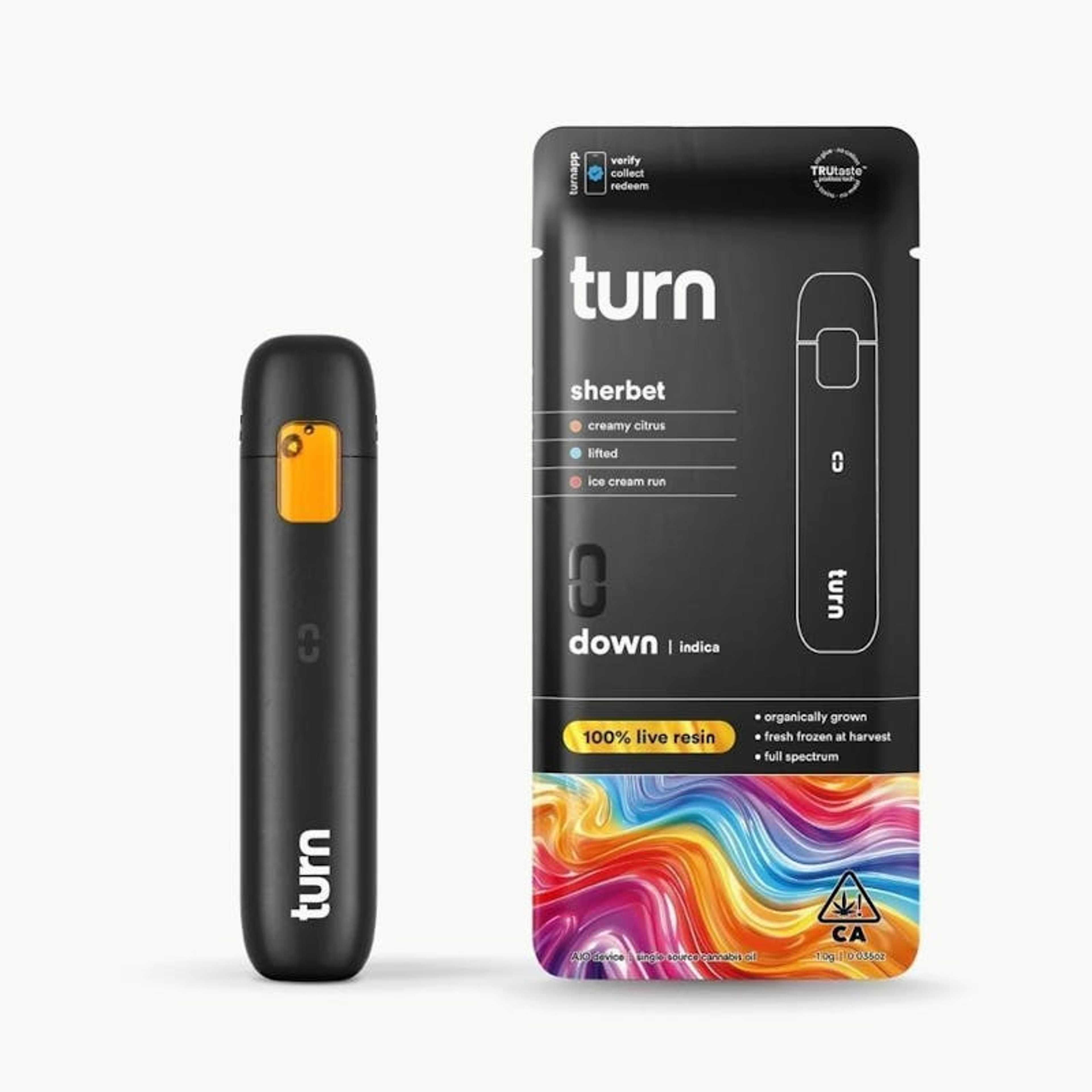 Turn Down LR AIO | 1g - Sherbet - Turn - - $37 - All-In-Ones