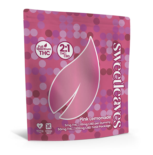 Chill Pink Lemonade - 5mg Hemp THC / 10mg CBD Gummies - 10pk