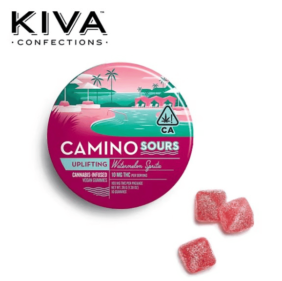 Camino Sours - Watermelon Spritz 'Uplifting' Gummies - 100mg package