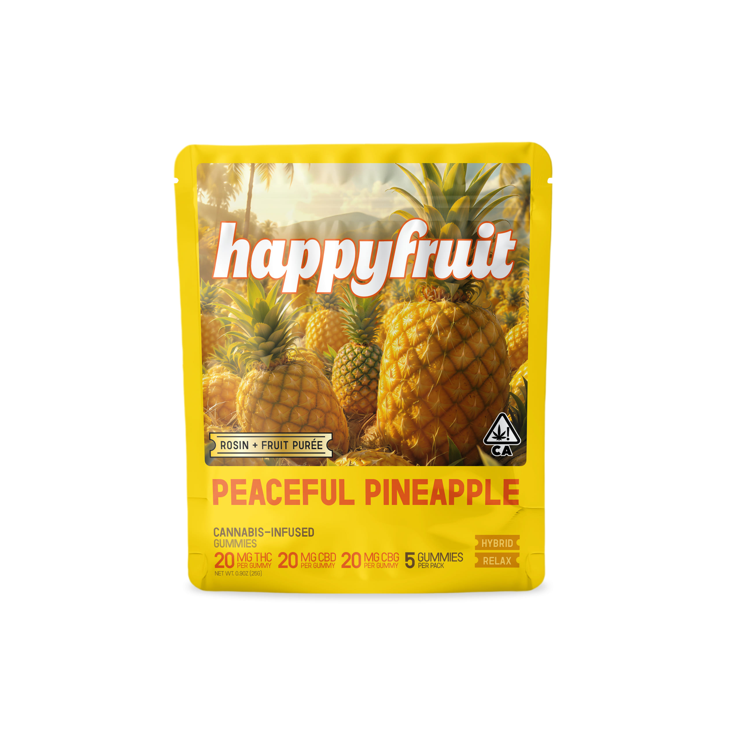 Happy Fruit: Peaceful Pineapple