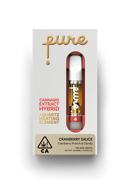 Pure Cannabis Extract 1g Cartridge - Cranberry Sauce - Hybrid