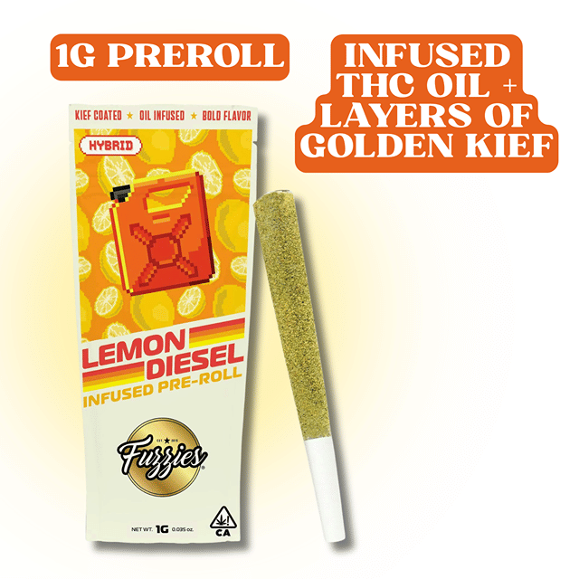 Lemon Diesel Infused 1g Preroll