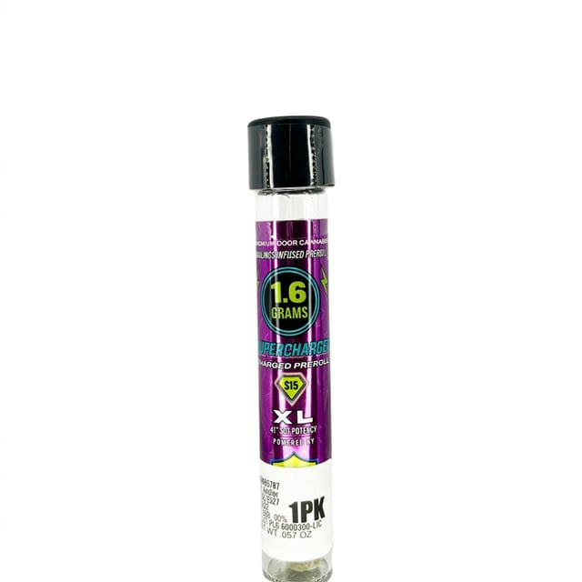 Supercharged Infused | Raspberry Cooler | one 1.6 gram Pre Roll