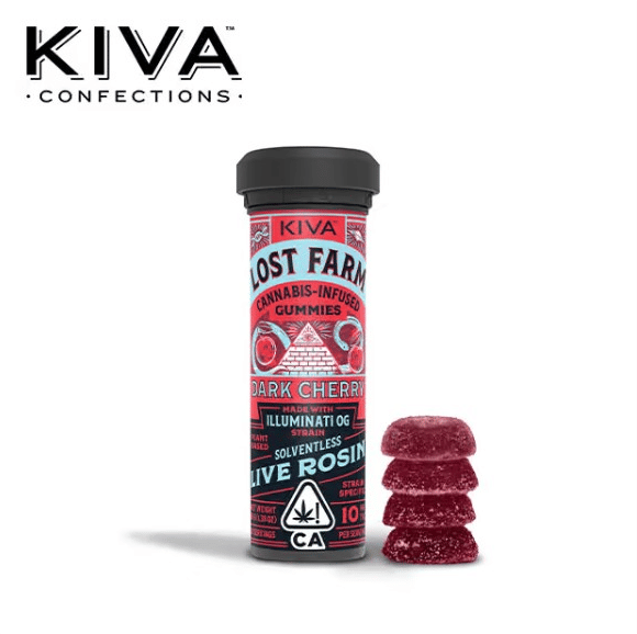 Lost Farm - Lost Farm - Dark Cherry Gummies - Infused w/ Illuminati OG Live Rosin - 100mg