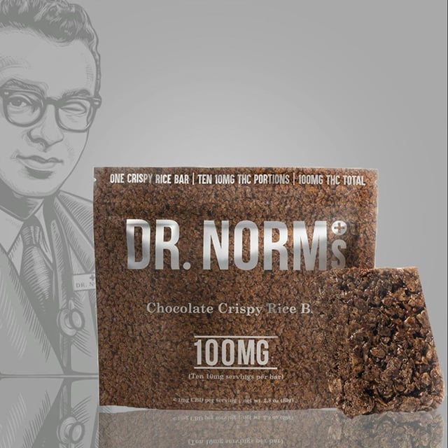 Chocolate Crispy Rice Bar | Gluten-Free | 100mg