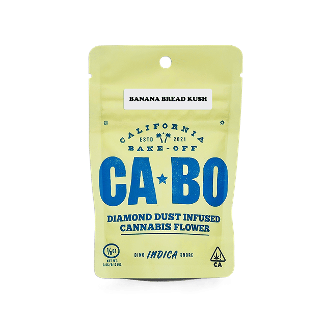 CABO Diamond Dust Infused 3.5g Flower - Banana Bread Kush