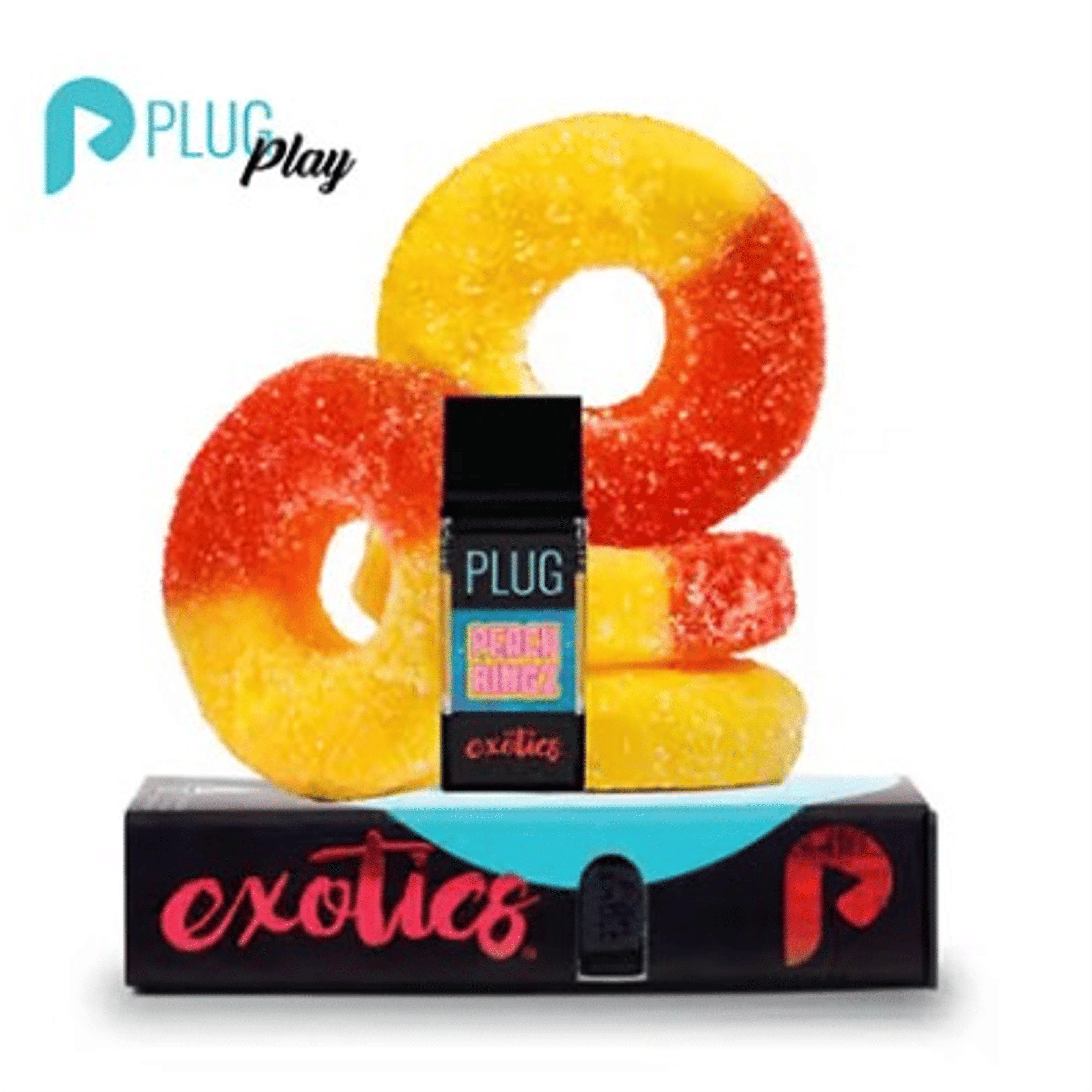 PLUGplay EXOTICS - Peach Ringz PLUG - 1g - PLUGplay - PR - Exotics Pod - 1g - $27.99 - PLUGplay Pods