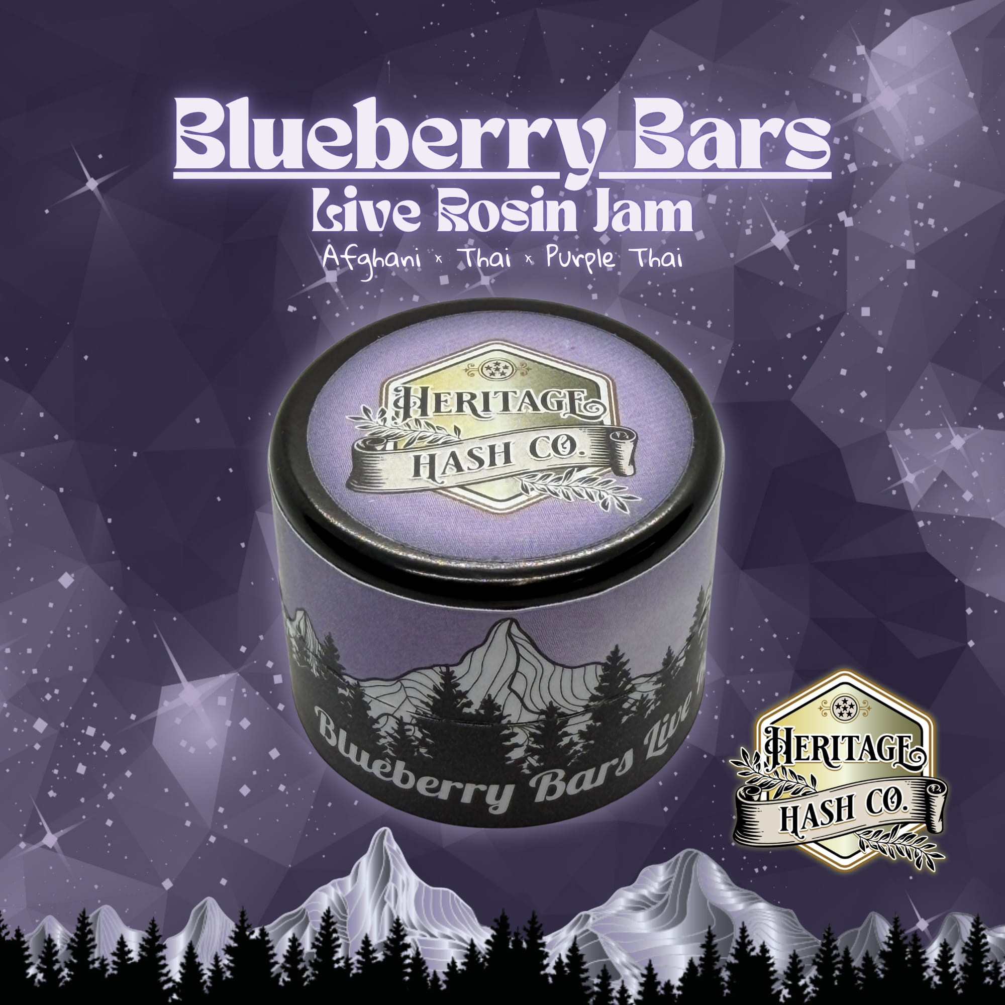 Heritage Hash Co.: New! Blueberry Bars