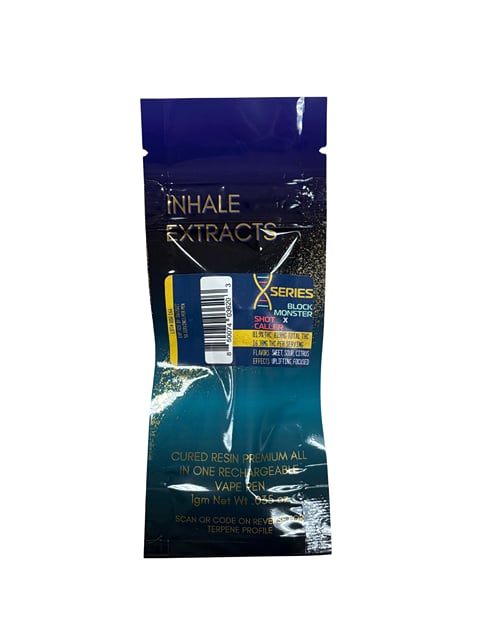 Inhale Extracts | Block Monster x Shot Caller | AIO Disposable Vape | 1g
