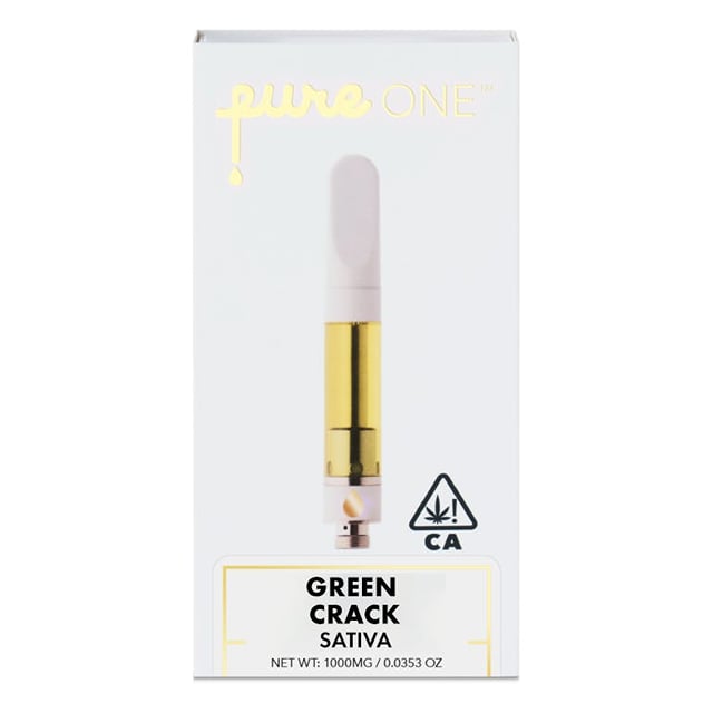 Pure Cannabis Extract 1g Cartridge - Green Crack - Sativa