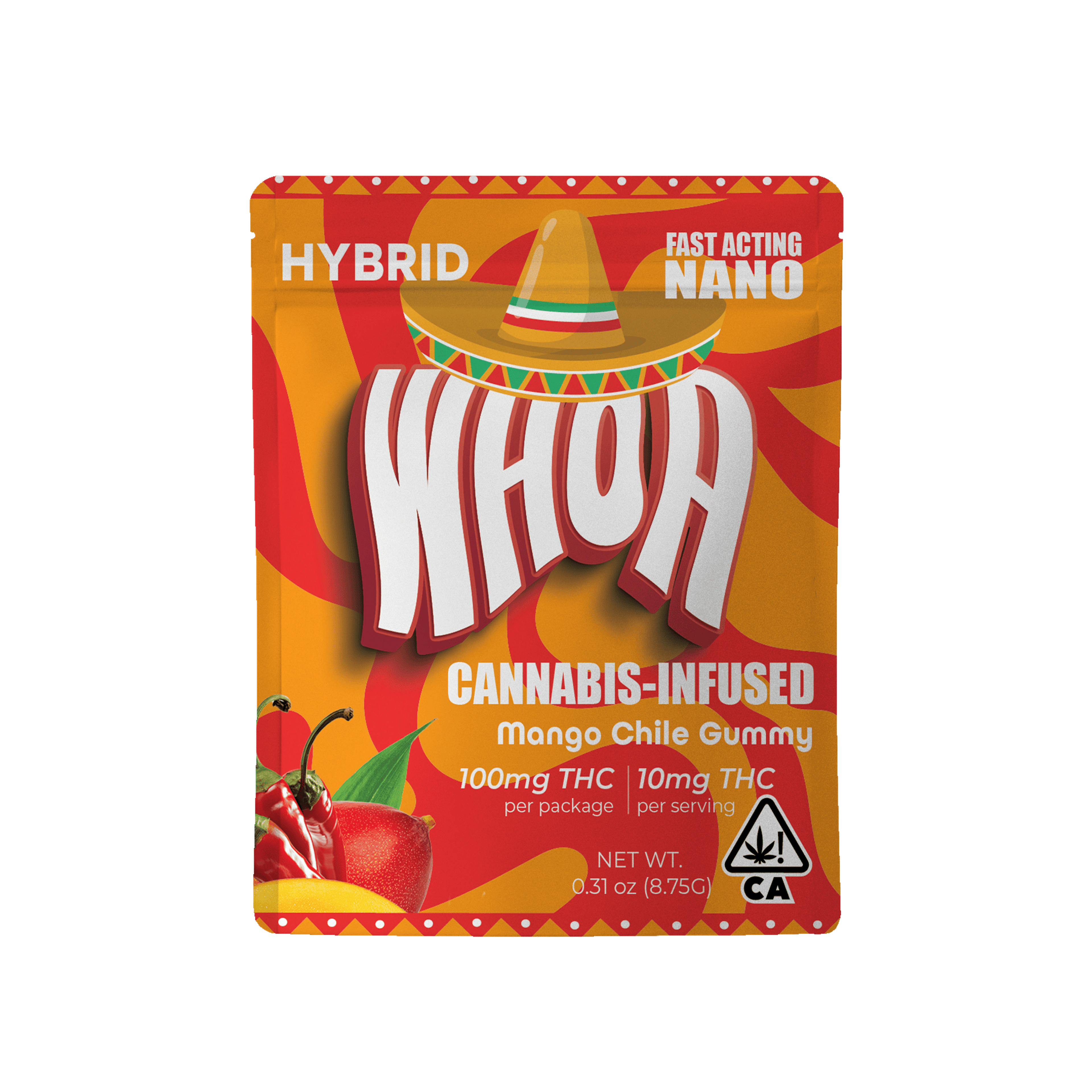 WHOA Edibles Gummy 100mg Hybrid Mango Con Chile - WHOA - - $7.83 - Edibles