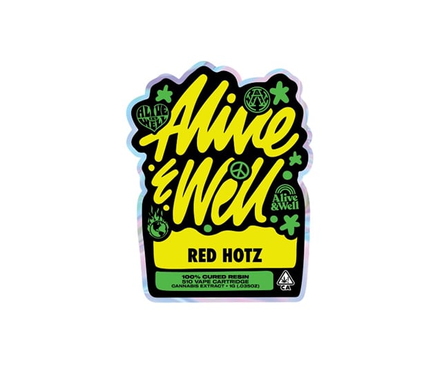 RED HOTZ CURED RESIN VAPE | ALIVE AND WELL