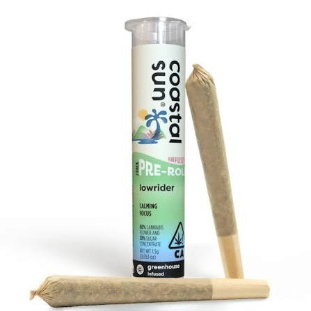 Coastal Sun: Lowrider - 0.75 1.5g 2pk Infused Pre-Roll