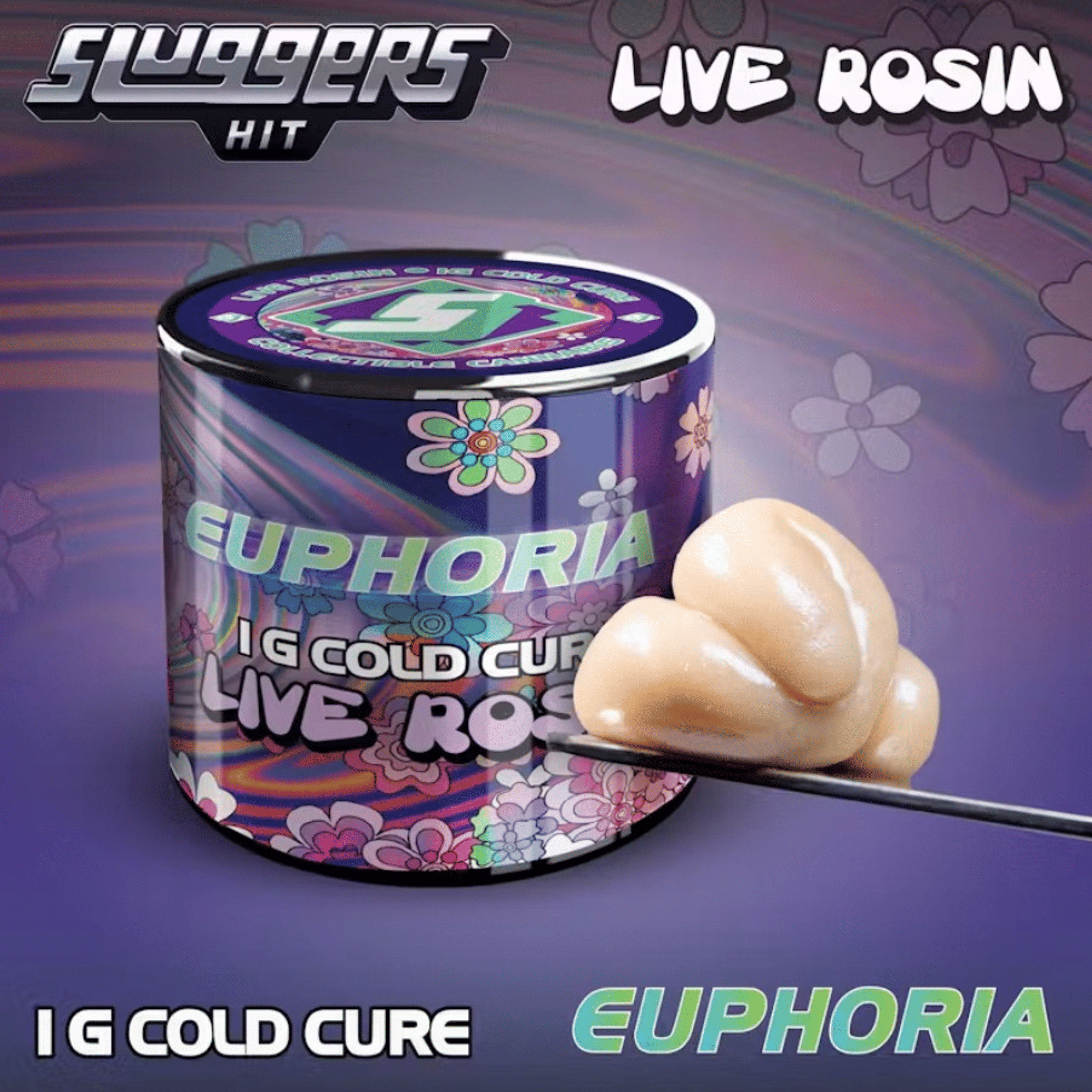 Sluggers - Euphoria - Cold Cure Rosin - 1g - Sluggers - Euphoria - Rosin - 1g - $35.99 - Concentrates