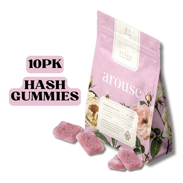 Damask Rose & Honey Arouse 5:1 CBD Hash Gummies 10pk