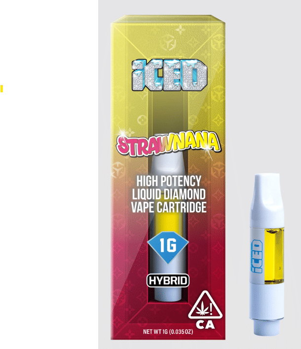 ICED: Strawnana 1g Cartridge