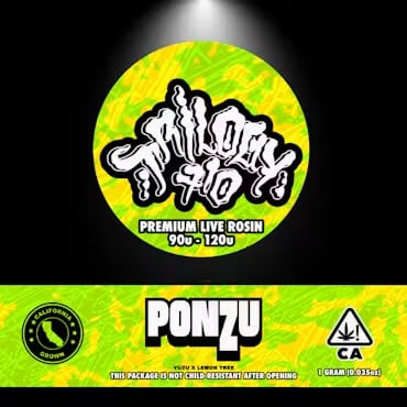 Ponzu Live Rosin 1g