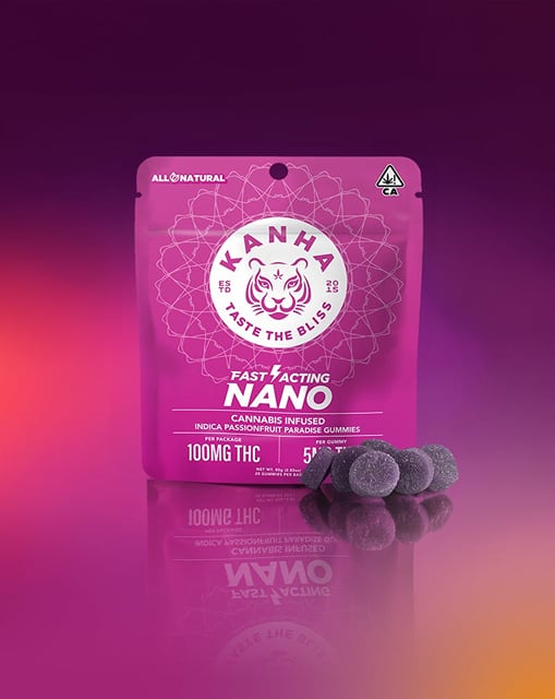 KANHA | NANO | Passionfruit Paradise | Indica | 100mg THC | 20-pack