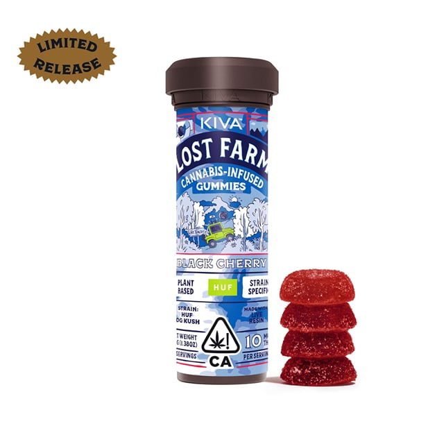 Kiva Lost Farm Black Cherry Gummies