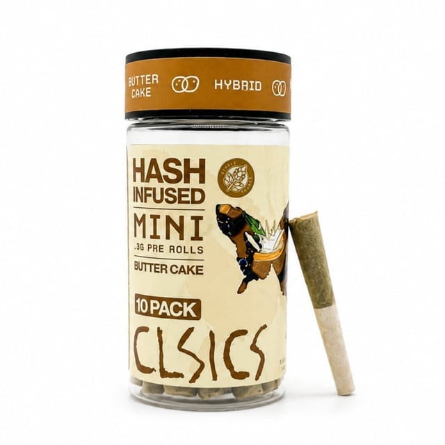Butter Cake Hash Infused Joints 0.3g each 10pk