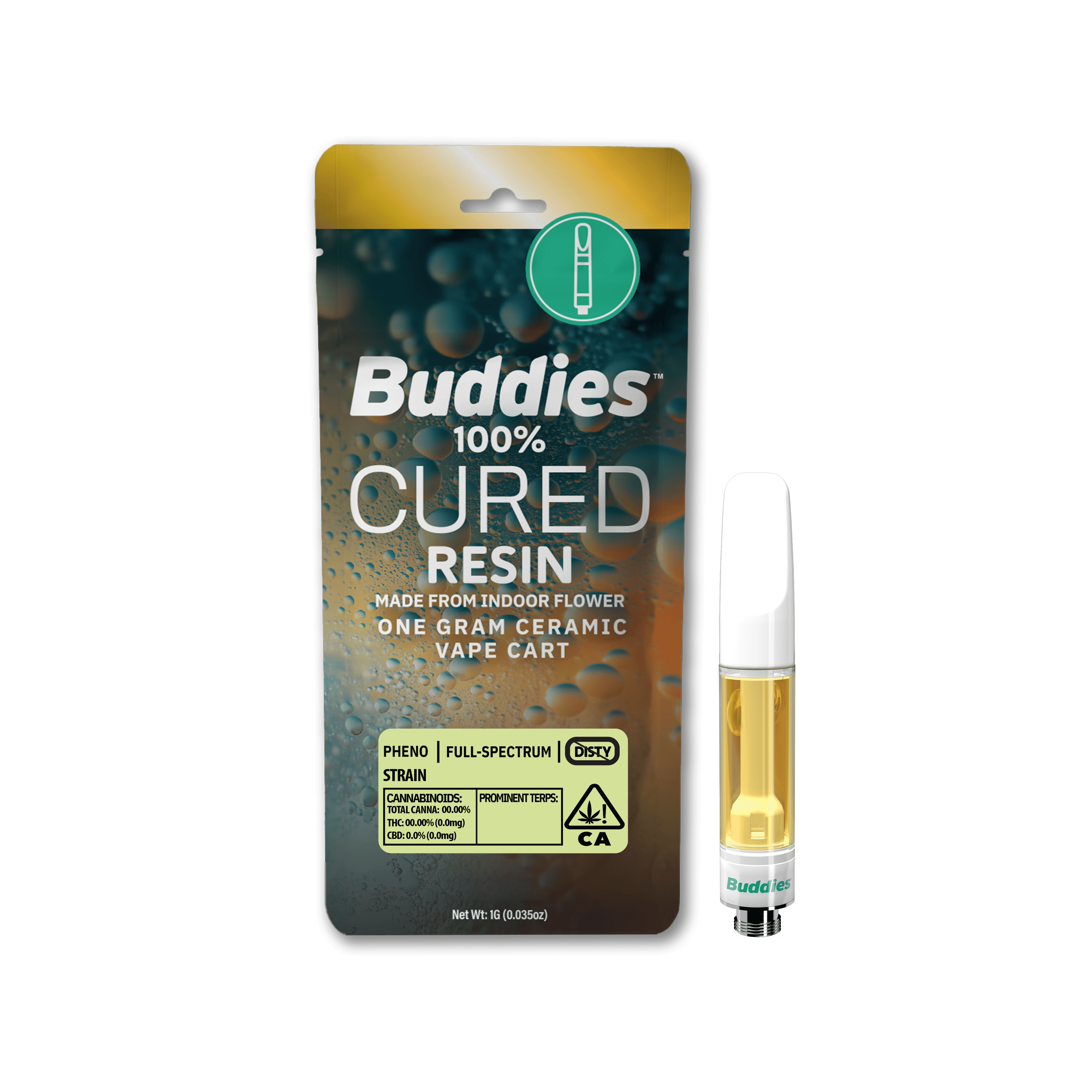 Buddies: Wingsuit - (1g) Cured Resin Vape Cartridge