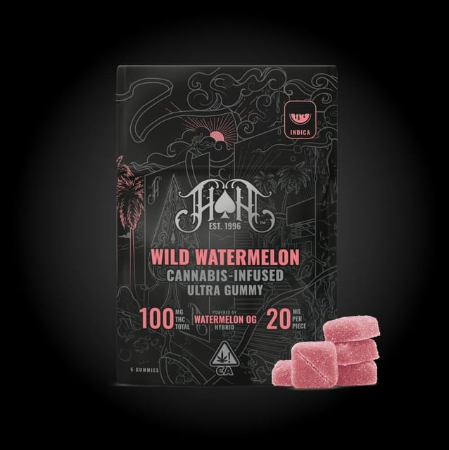 Wild Watermelon 100mg THC Gummy Pack