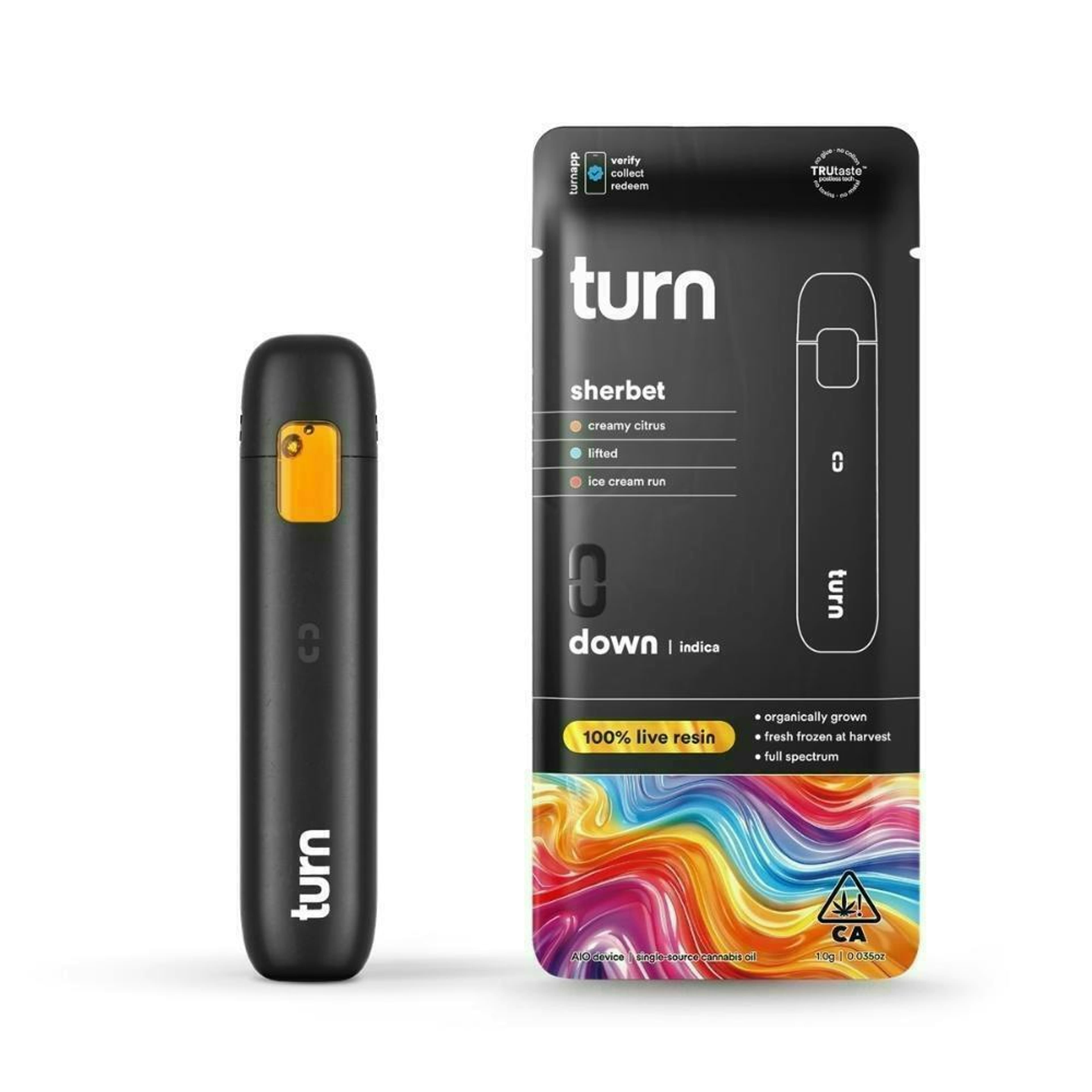 Turn Down LR AIO | 1g - Sherbet - Turn - - $37 - All-In-Ones