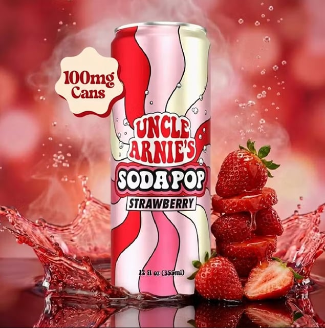 Strawberry Soda Pop | 100mg | 12oz | Carbonated