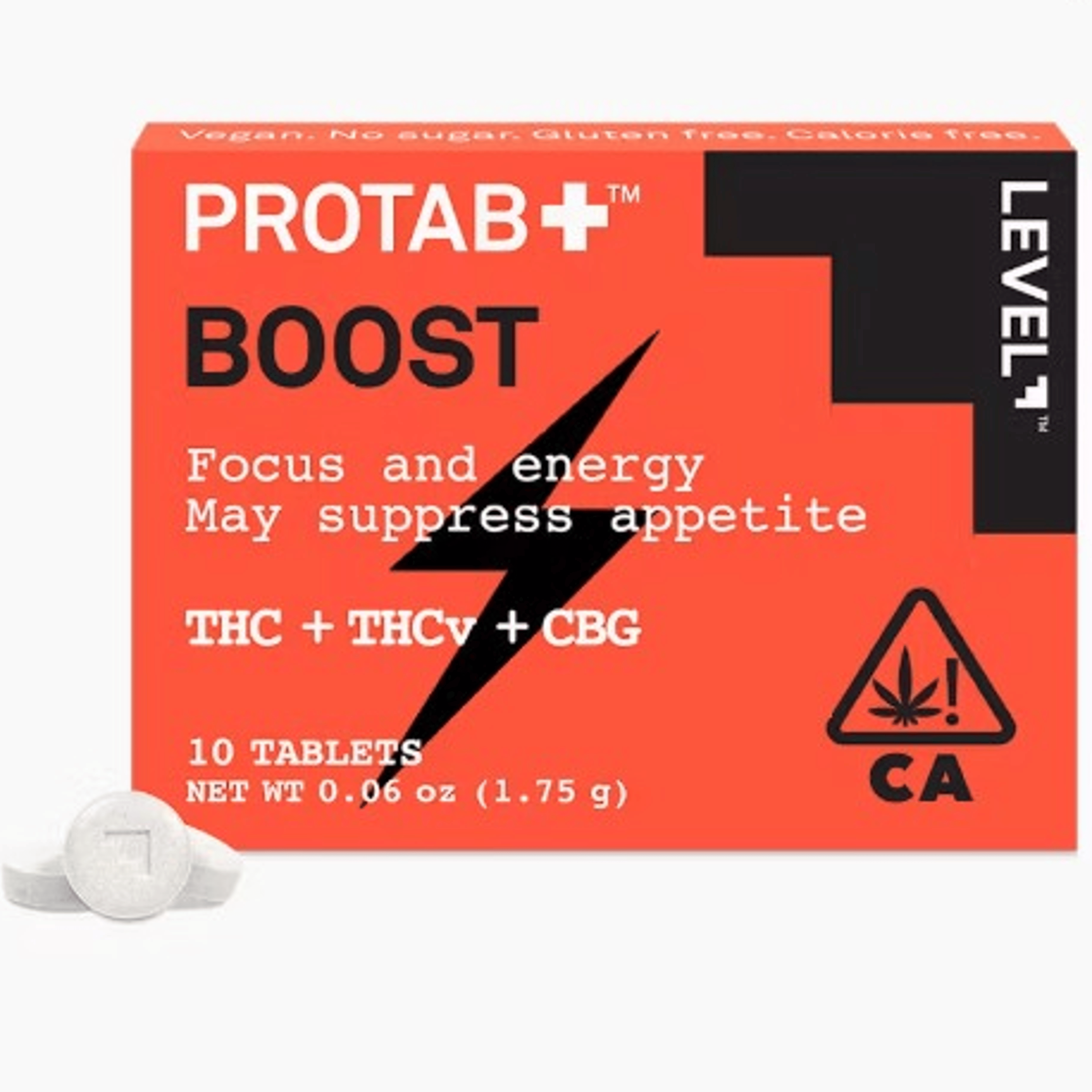 Level Protab - Boost 100 - THC/THCV/CBG - 1 Tablet - Level - - $4.99 - Edibles