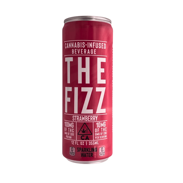 The Fizz STRAWBERRY 100MG SPARKLING WATER - Cannabis Drink