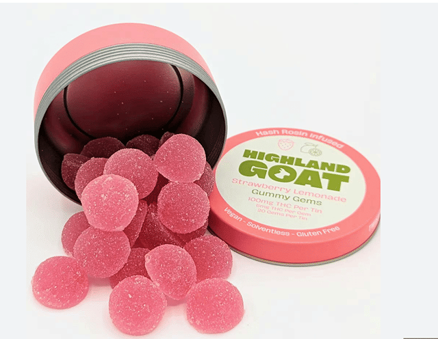 Highland Goat - Strawberry Lemonade Gummy Gems 20pk'