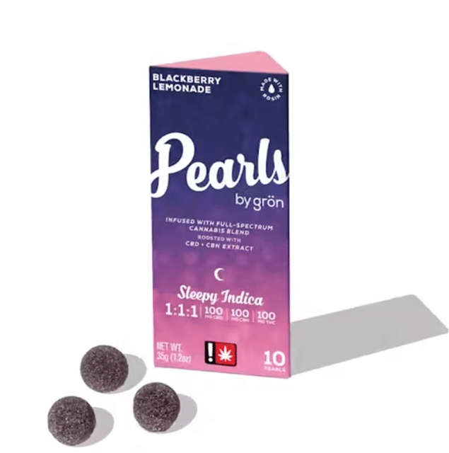 Gron Pearls - Blackberry Lemonade Gummies 1:1:1 - 100mg THC / 100mg CBD / 100mg CBN *BOGO EVERYDAY*
