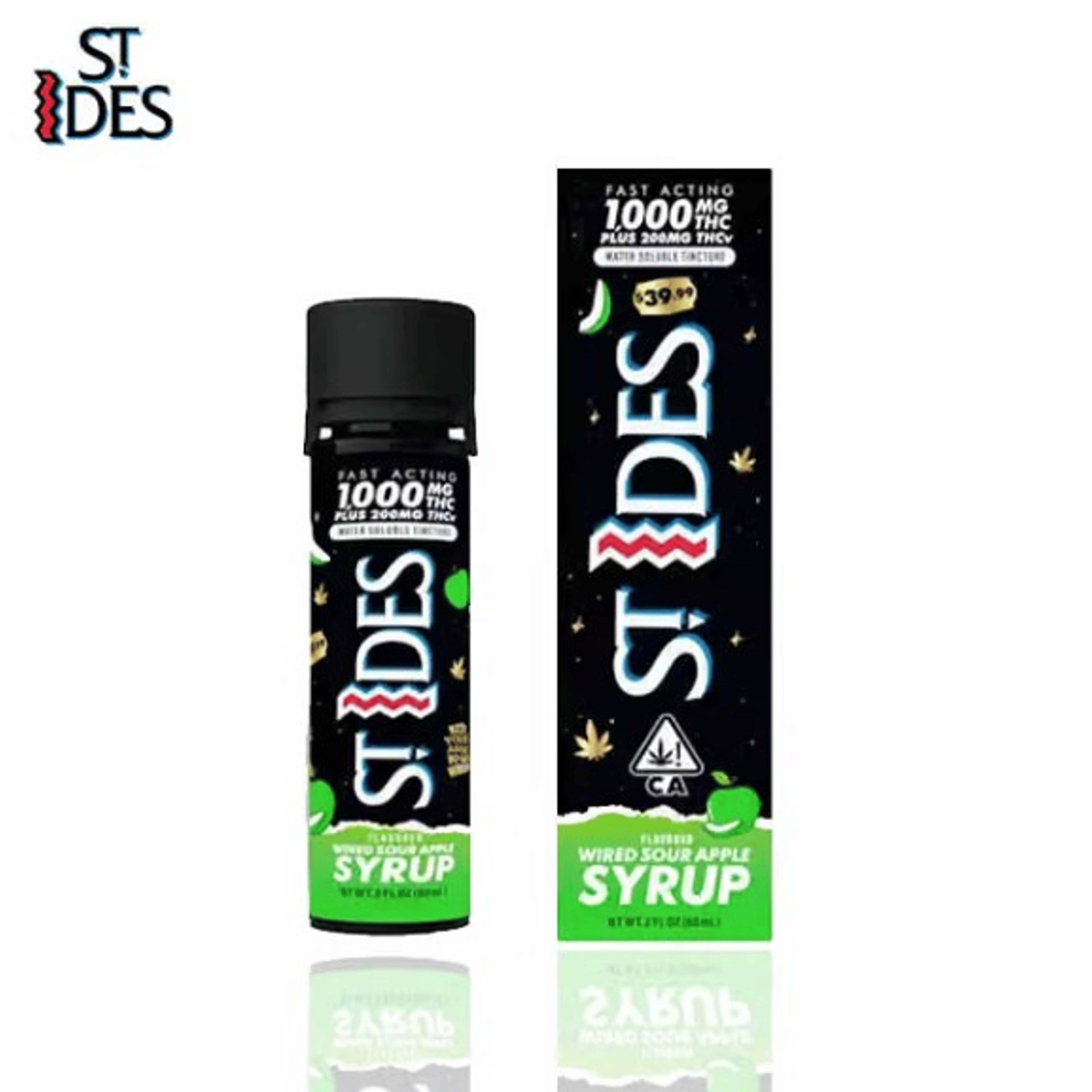 St. Ides - Wired Sour Apple - Syrup - 1000mg - St. Ides - WSA - Syrup - 1000mg - $35.99 - Beverages