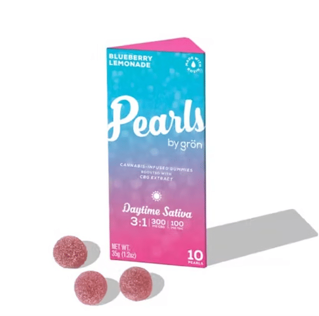 Gron Pearls - Blueberry Lemonade Gummies 3:1 - 300mg CBG / 100mg THC *BOGO EVERYDAY*