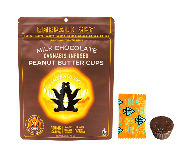 Milk Chocolate Sativa | 100mg Peanut Butter Cups