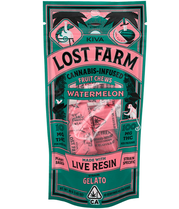 Watermelon 'Gelato' Live Resin Chews | 100mg | 10ct | 10mg/ea