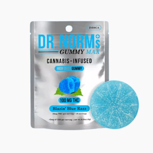 Blazin Blue Razz MAX Gummy 100mg