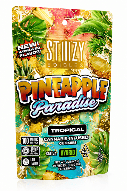 STIIIZY 100mg Gummies - Pineapple Paradise