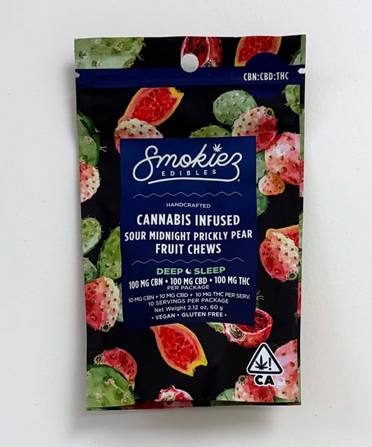 Sour Midnight Prickly Pear 1:1:1 THC:CBD:CBN | 100mg Gummies