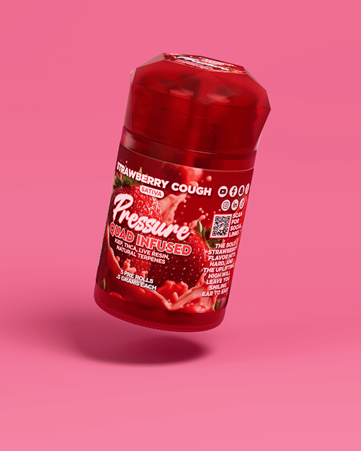 Strawberry Cough - Pressure Quad Infused Pre-Roll 5pk