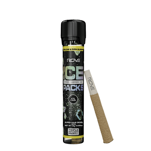 Super Sour Diesel - Infused Ice Packs (Rosin, Hash, and Diamonds) 1g