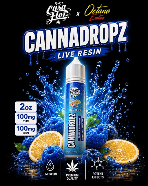 Casa Flor: Blue Raspberry Beverage 2 Fl. Oz