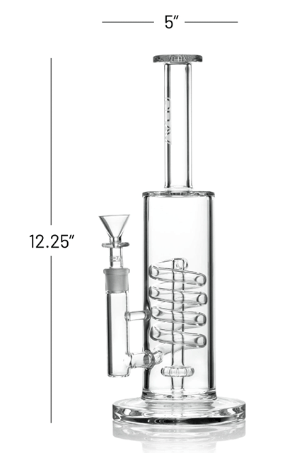 Coil Showerhead Bong | Clear