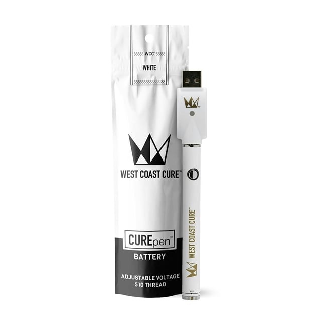 White | CUREpen 510 Thread Battery | Adjustable Voltage
