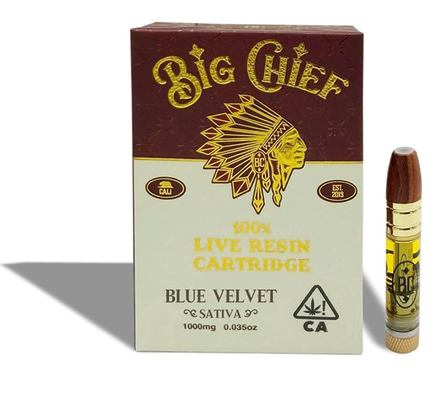 Blue Velvet 100% Live Resin 1g Cartridge